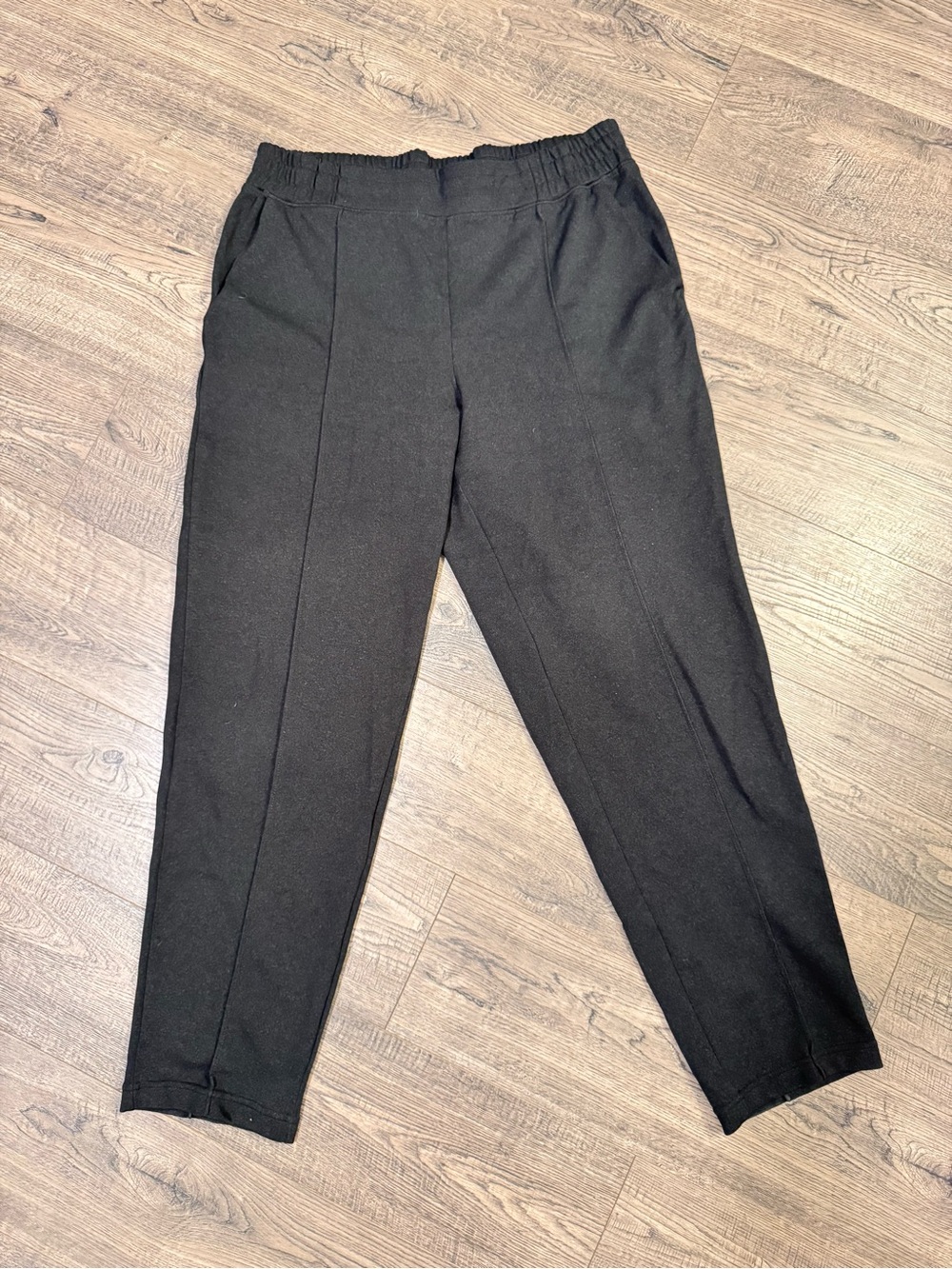 Mondetta Women’s Black Elastic-Waist Dress Pants Size L